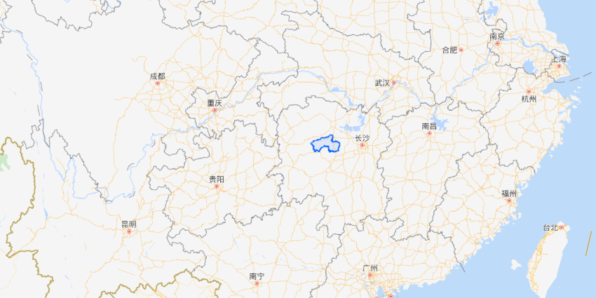 Anhua County map